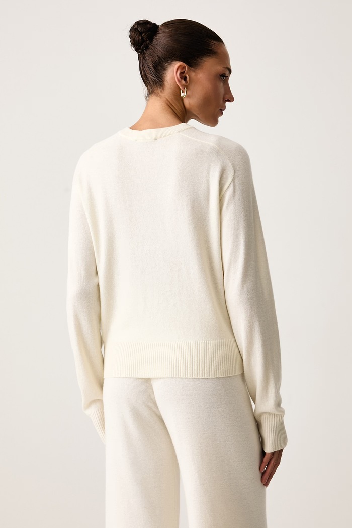 Odzież United Colors of Benetton Sweter damski z wełną 1B9YD10HK beżowy