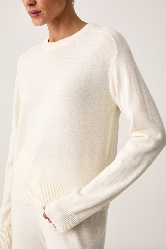 Sweter damski z wełną United Colors of Benetton 1B9YD10HK beżowy