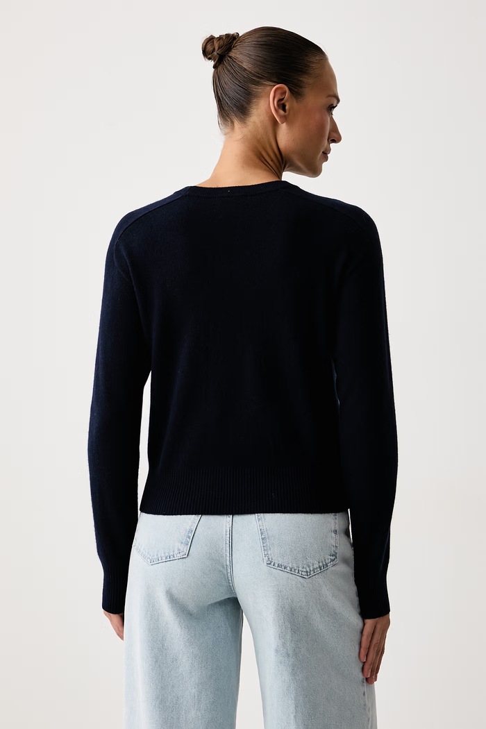 Ρούχα United Colors of Benetton Πουλόβερ γυναικείο με μαλλί 1B9YD10HK σκούρο μπλε