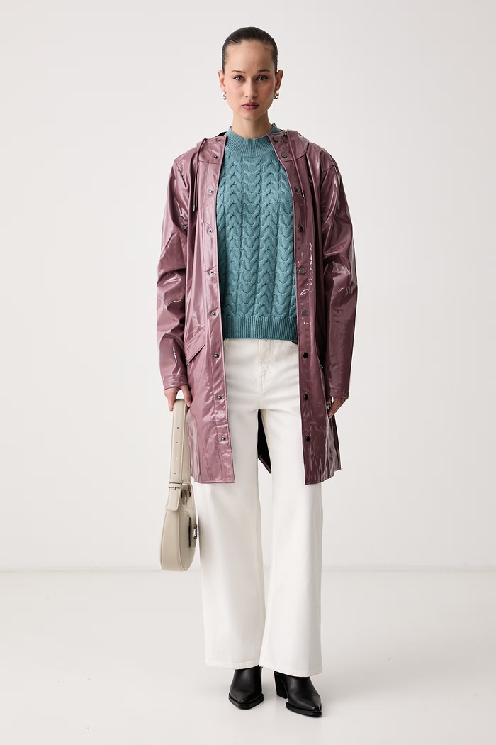 United Colors of Benetton Sweter damski z dodatkiem wełny 1S9ZD204W turkusowy AW26