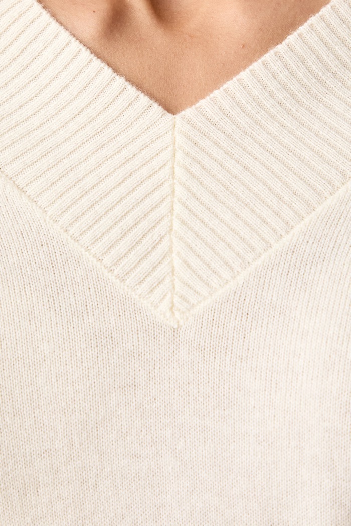 Pulover ženski z volno United Colors of Benetton bež 1B9YD403Y