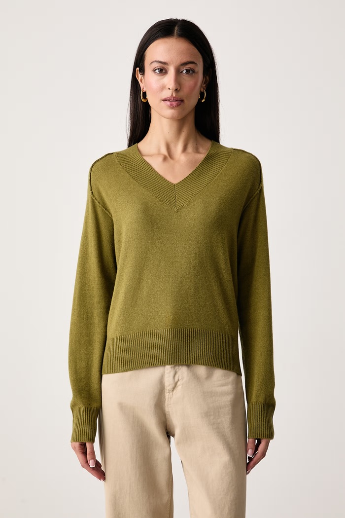 United Colors of Benetton Pulover ženski z volno zelena 1B9YD403Y