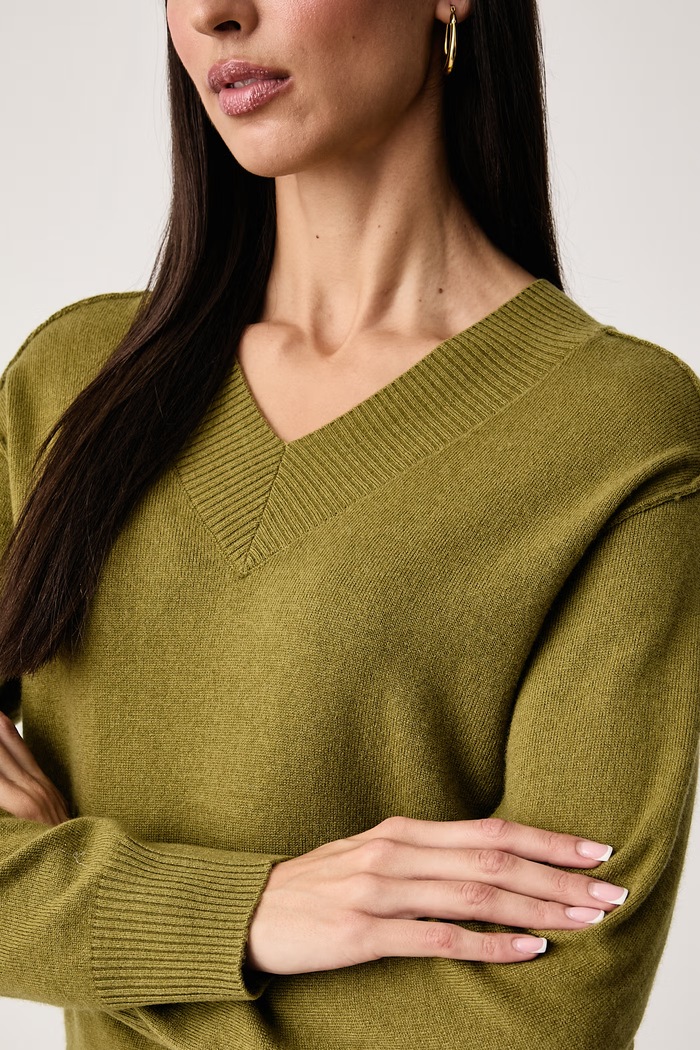 Pulover ženski z volno United Colors of Benetton 1B9YD403Y zelena