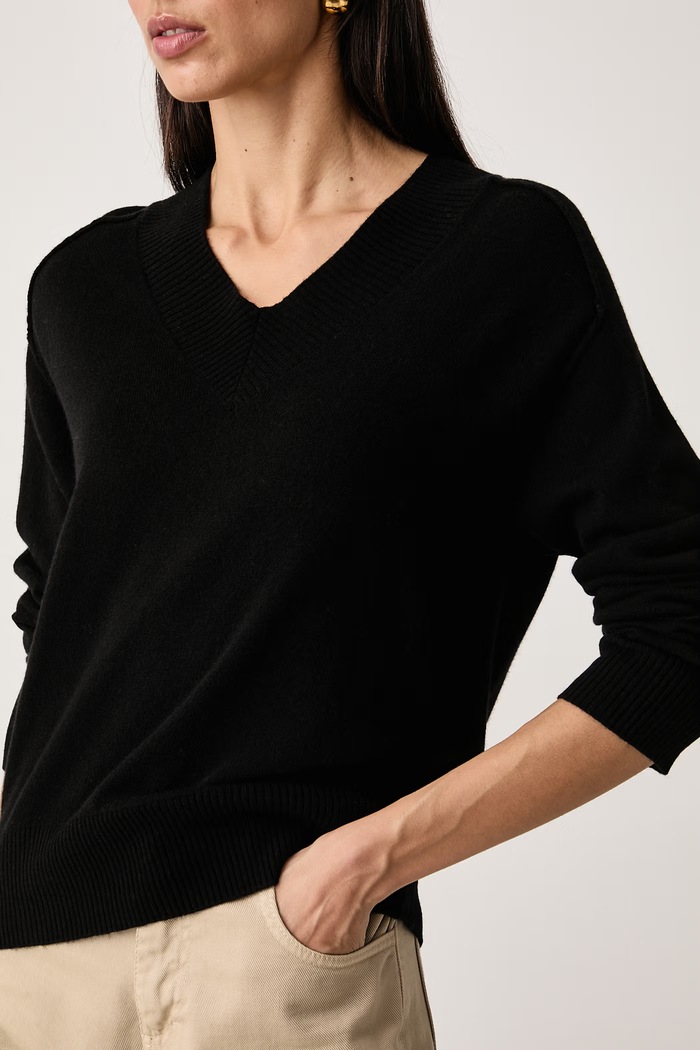 Pulover ženski z volno United Colors of Benetton 1B9YD403Y črna