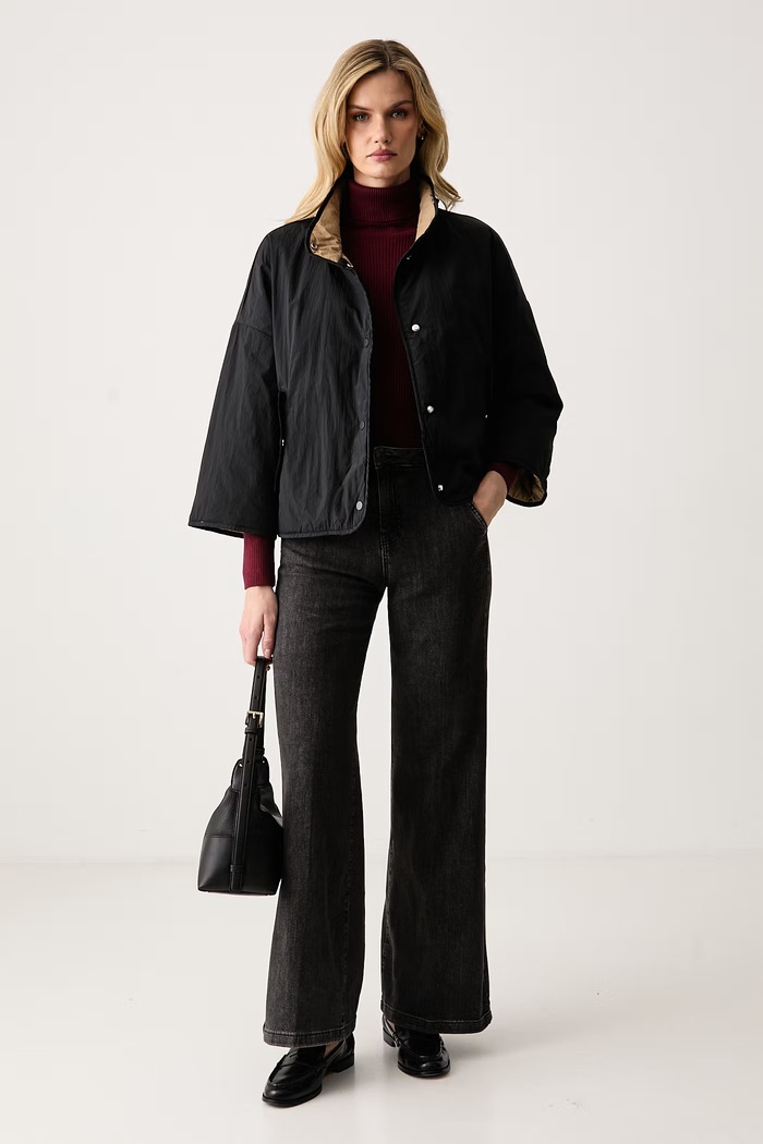 United Colors of Benetton Rolák dámsky s prímesou vlny 1X84D204T burgundské AW26