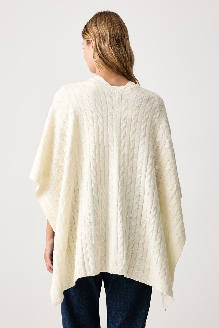 United Colors of Benetton Πόντσο γυναικείο με μαλλί 1B9YDU01T μπεζ AW26