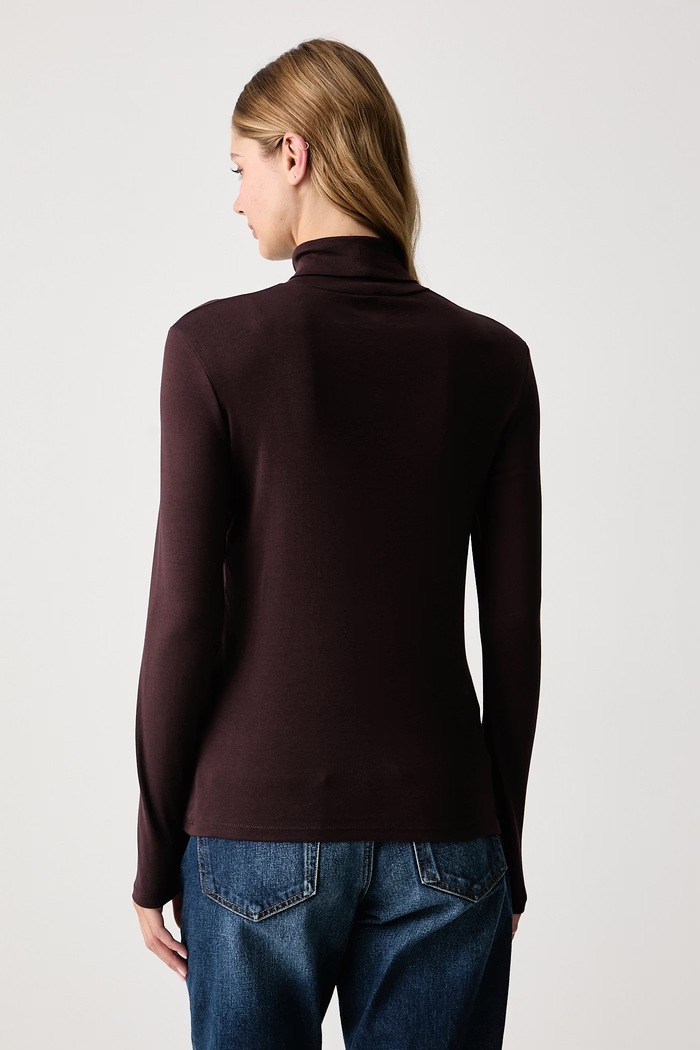 United Colors of Benetton Блуза с дълги ръкави дамска от памук 3GA8E2224 кафяв AW26