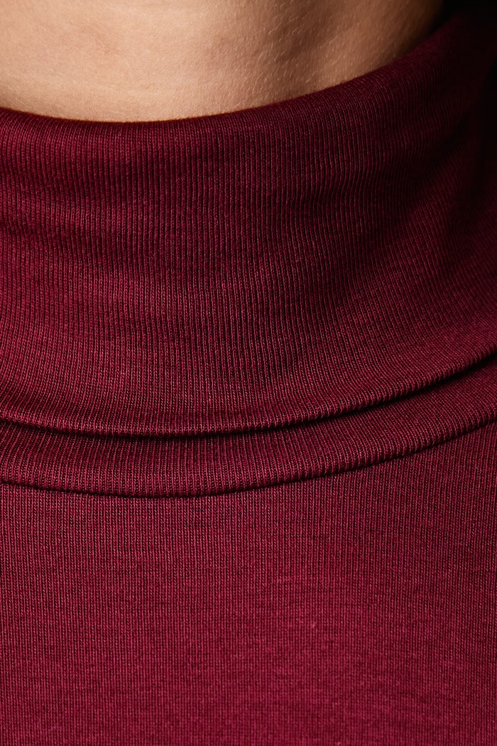 Tričko s dlhým rukávom dámske bavlnené United Colors of Benetton 3GA8E2224 burgundské