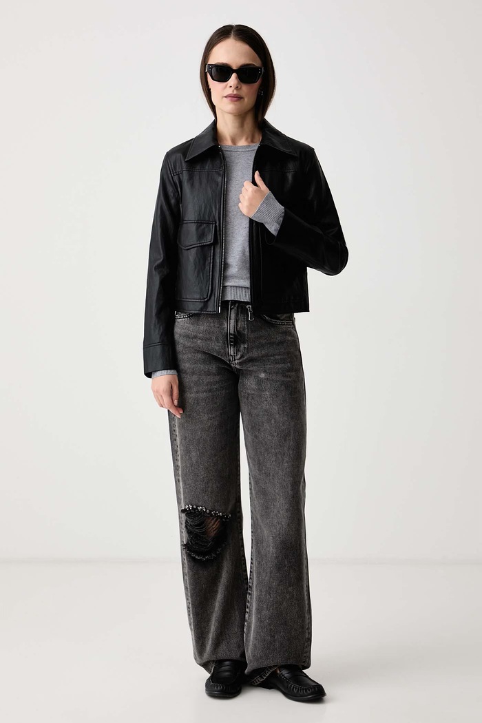 Gaudi Sweter damski 621BD53080 szary AW26