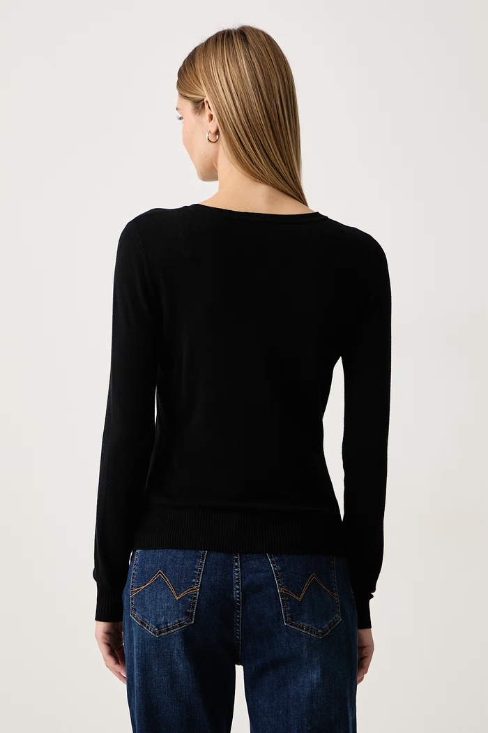 Odzież Gaudi Sweter damski 621BD53080 czarny