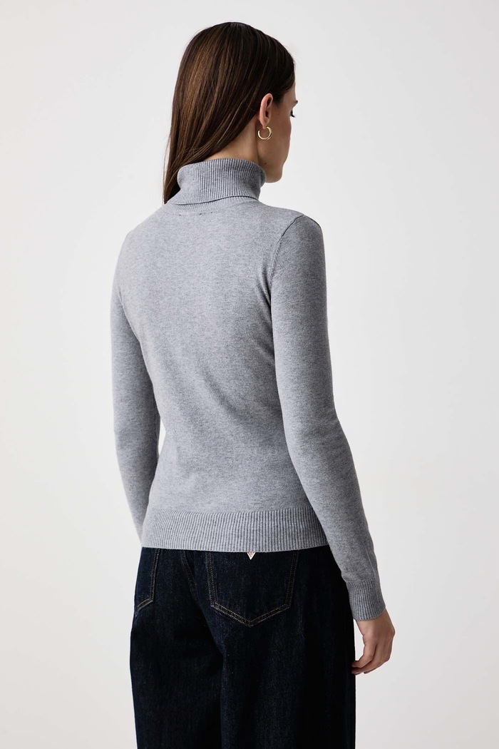 Odzież Gaudi Sweter damski z wiskozą 621BD53079 szary