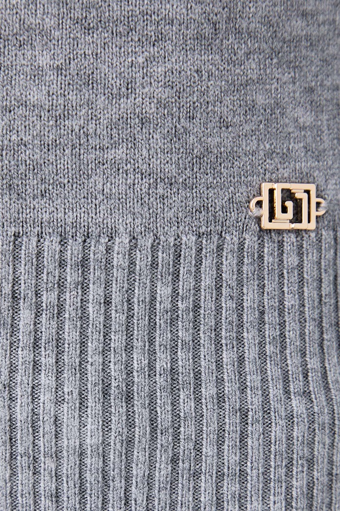 Sweter damski z wiskozą Gaudi szary 621BD53079