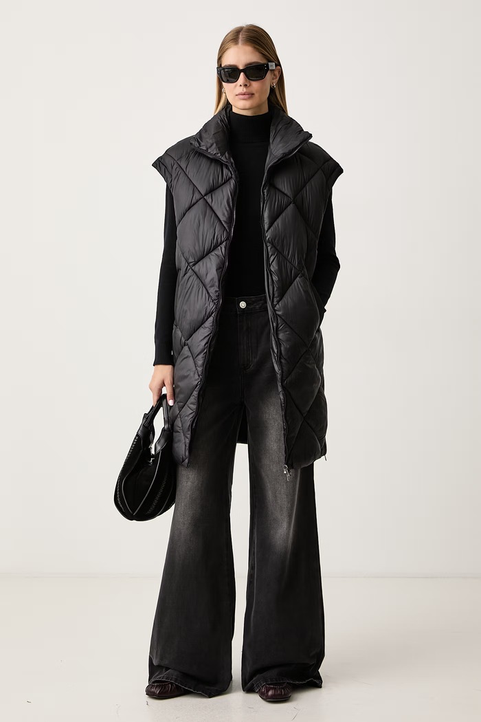 Gaudi Sweter damski z wiskozą 621BD53079 czarny AW26