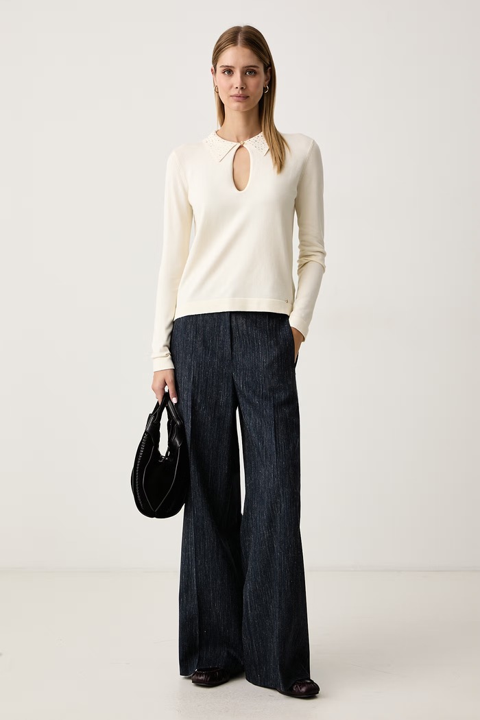 Gaudi Sweter damski 621BD53056 beżowy AW26