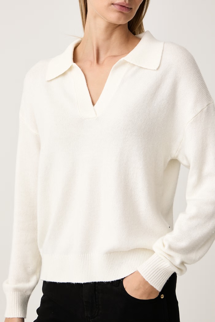 Sweter damski z dodatkiem wełny Gaudi 621BD53044 beżowy