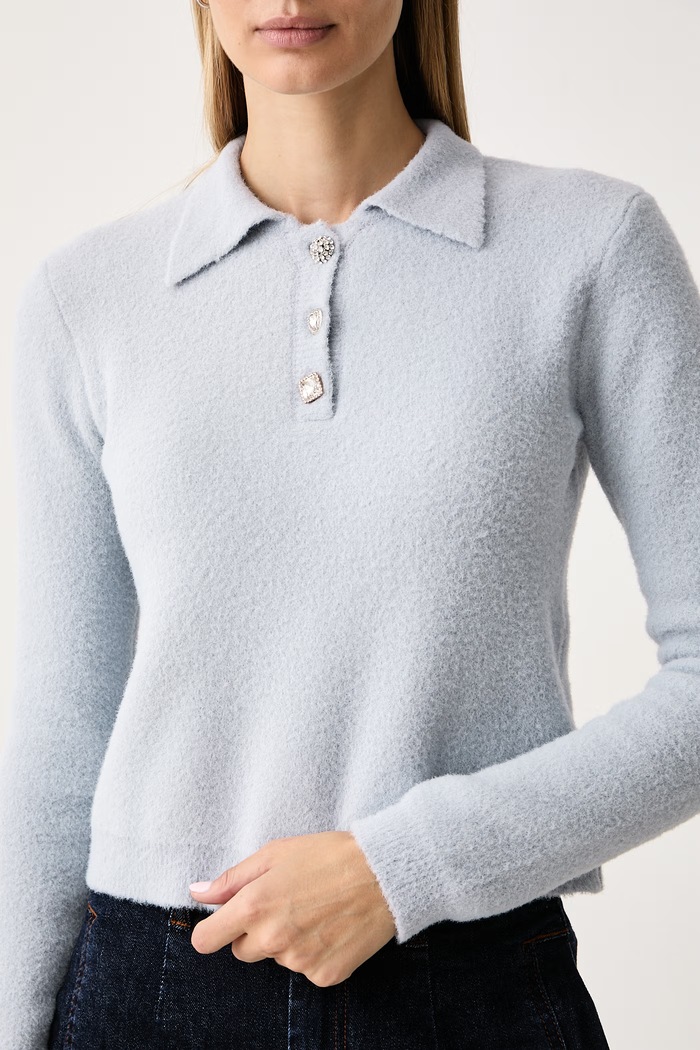 Sweter damski Gaudi 621BD53041 niebieski