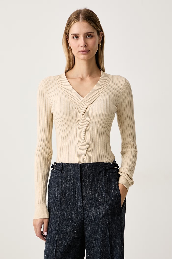 Gaudi Sweter damski beżowy 621BD53008