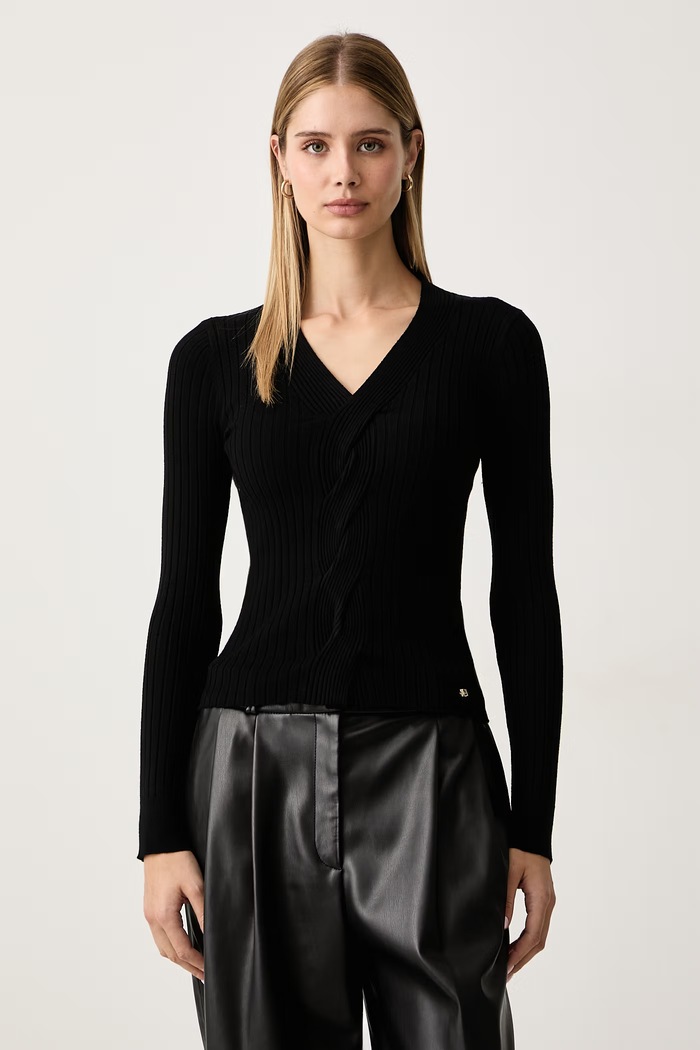 Gaudi Sweter damski czarny 621BD53008