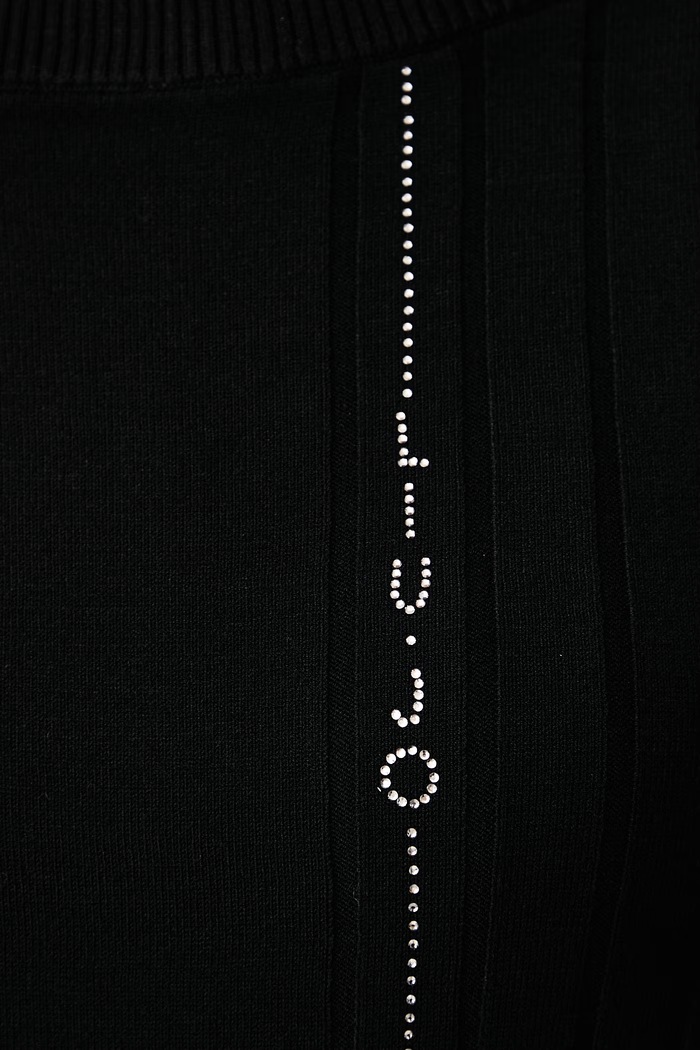 Sweter damski z wiskozy Liu Jo czarny TF6189.MS63L