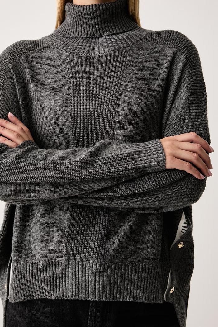 Sweter damski z wełną Liu Jo TF6154.MA22S beżowy