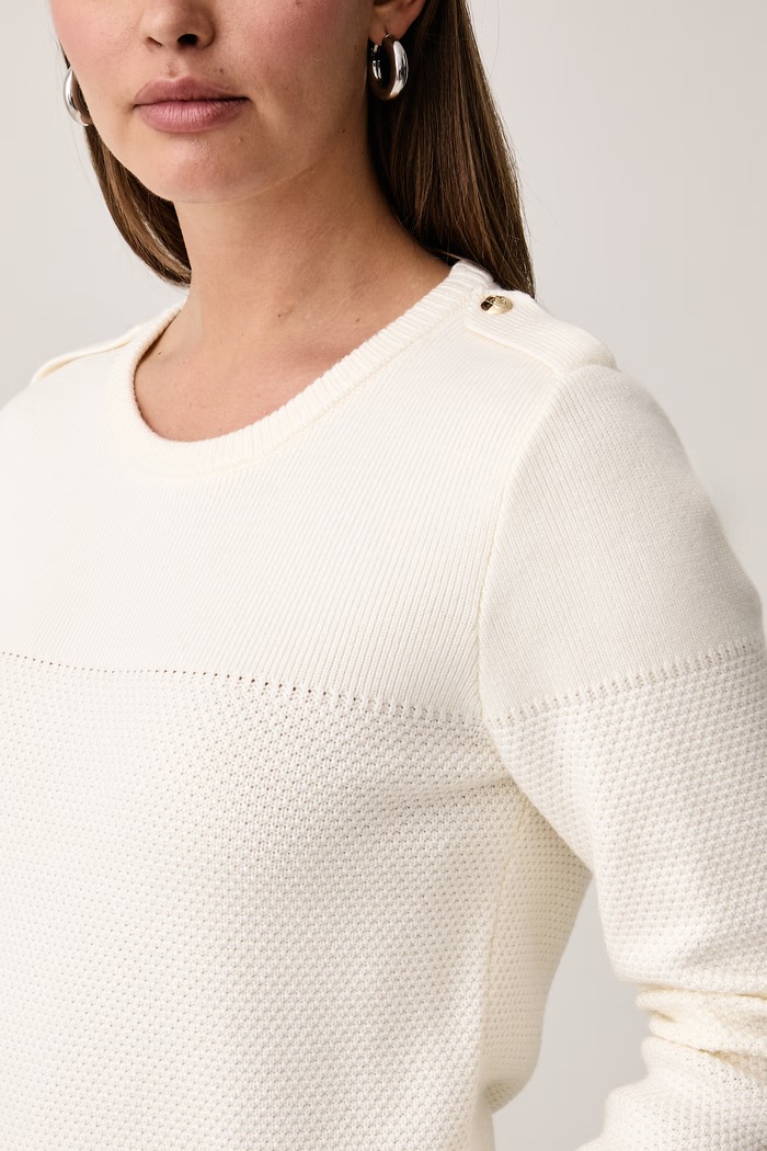 Sweter damski z wiskozą Liu Jo TF6087.MS75L beżowy