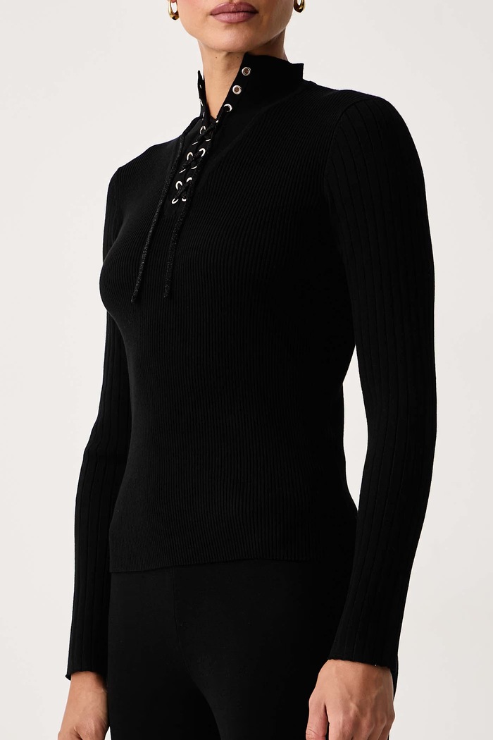 Sweter damski z wiskozą Liu Jo TF6082.MS63L czarny