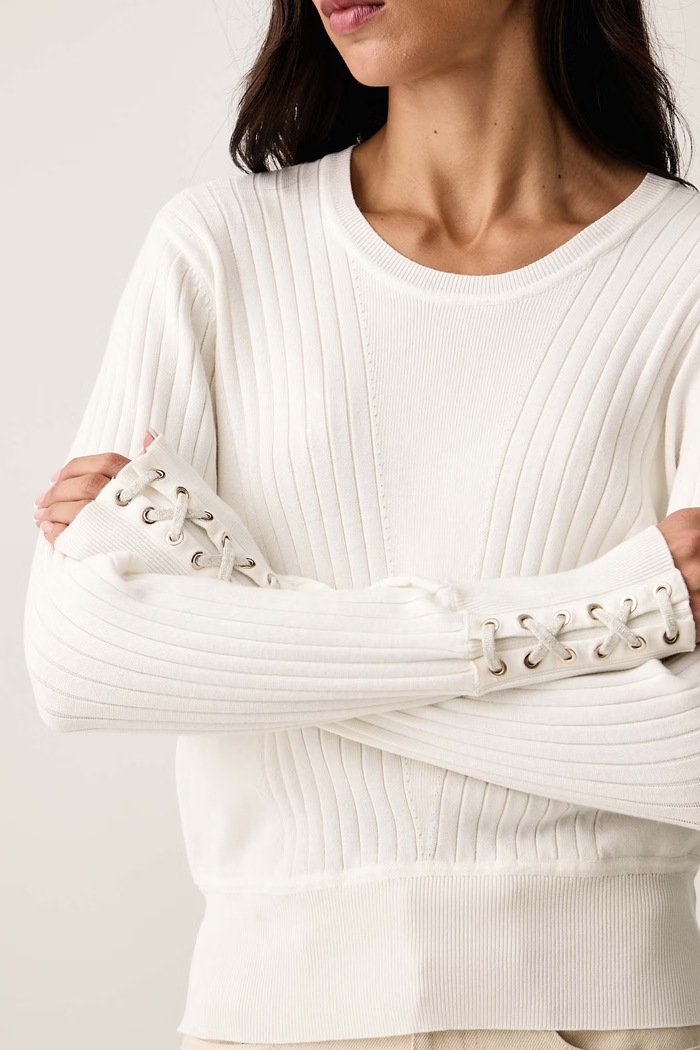 Sweter damski z wiskozą Liu Jo TF6080.MS63L beżowy