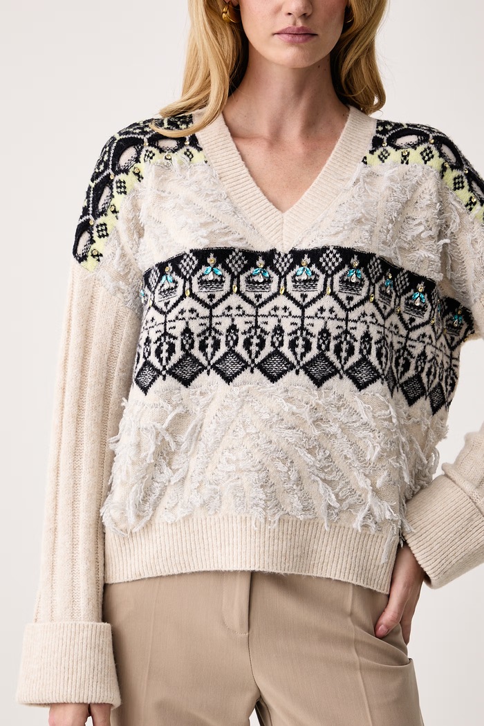 Sweter damski Liu Jo WF6107.MA44S beżowy
