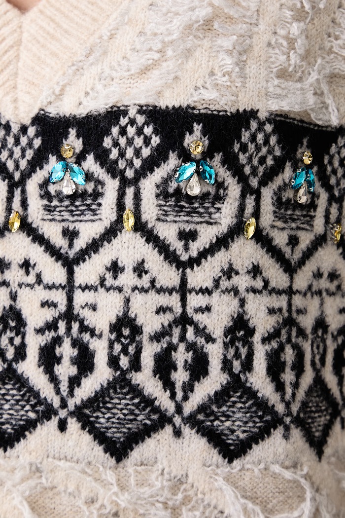 Sweter damski Liu Jo beżowy WF6107.MA44S