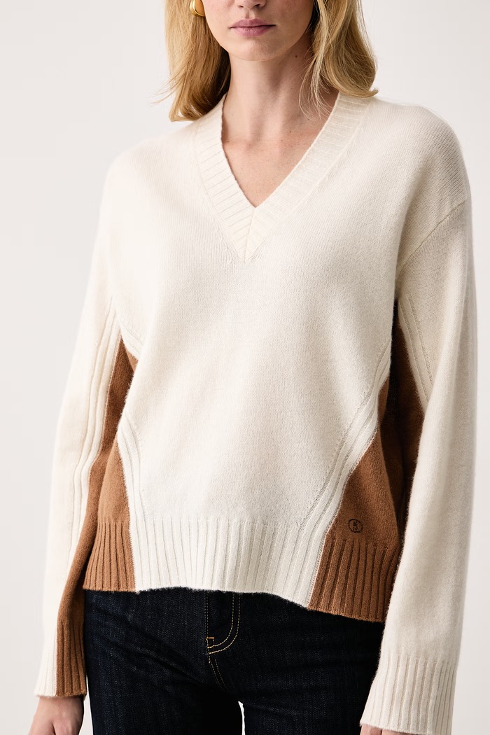 Sweter damski wełniany Liu Jo WF6089.MS009 beżowy
