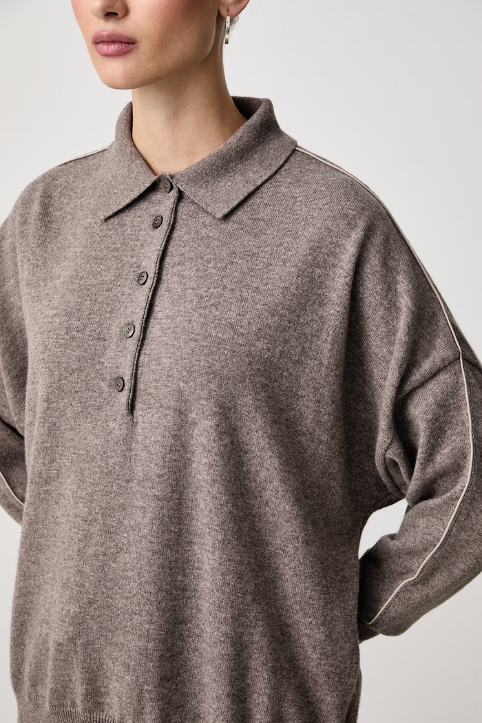 Sweter damski wełniany Paul&Shark 16351110 beżowy