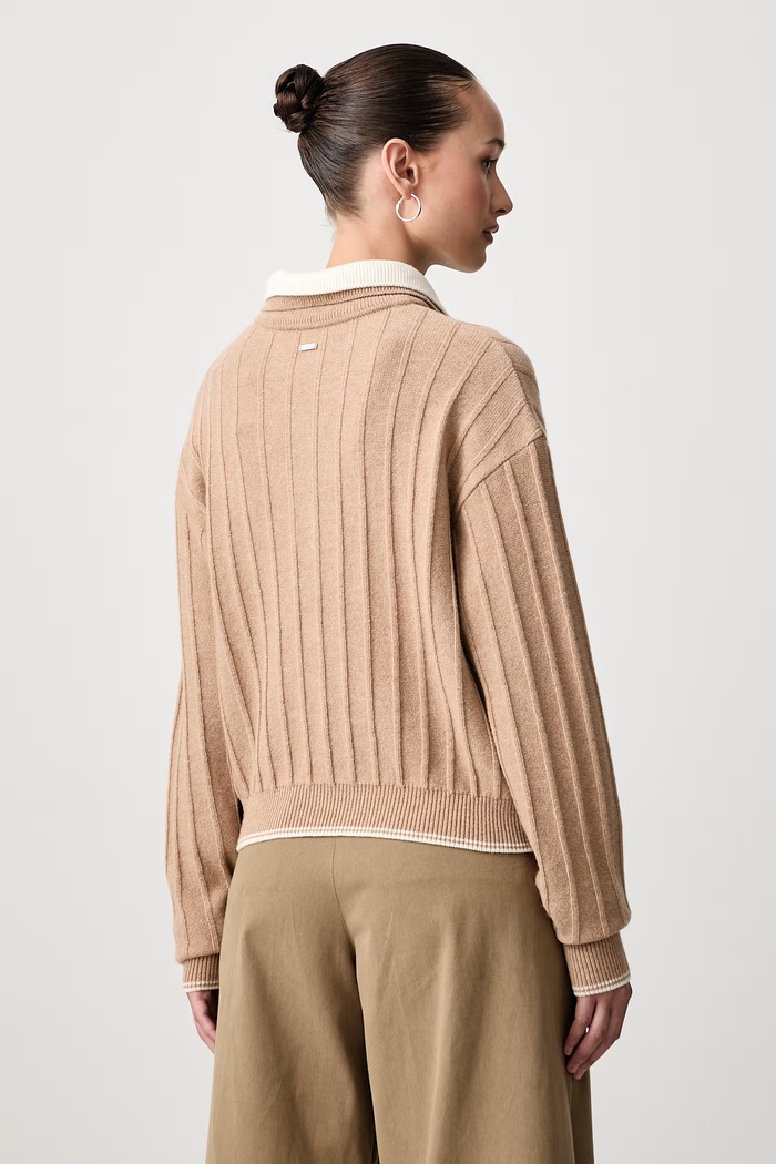 Odzież Paul&Shark Sweter damski wełniany 16351103 beżowy