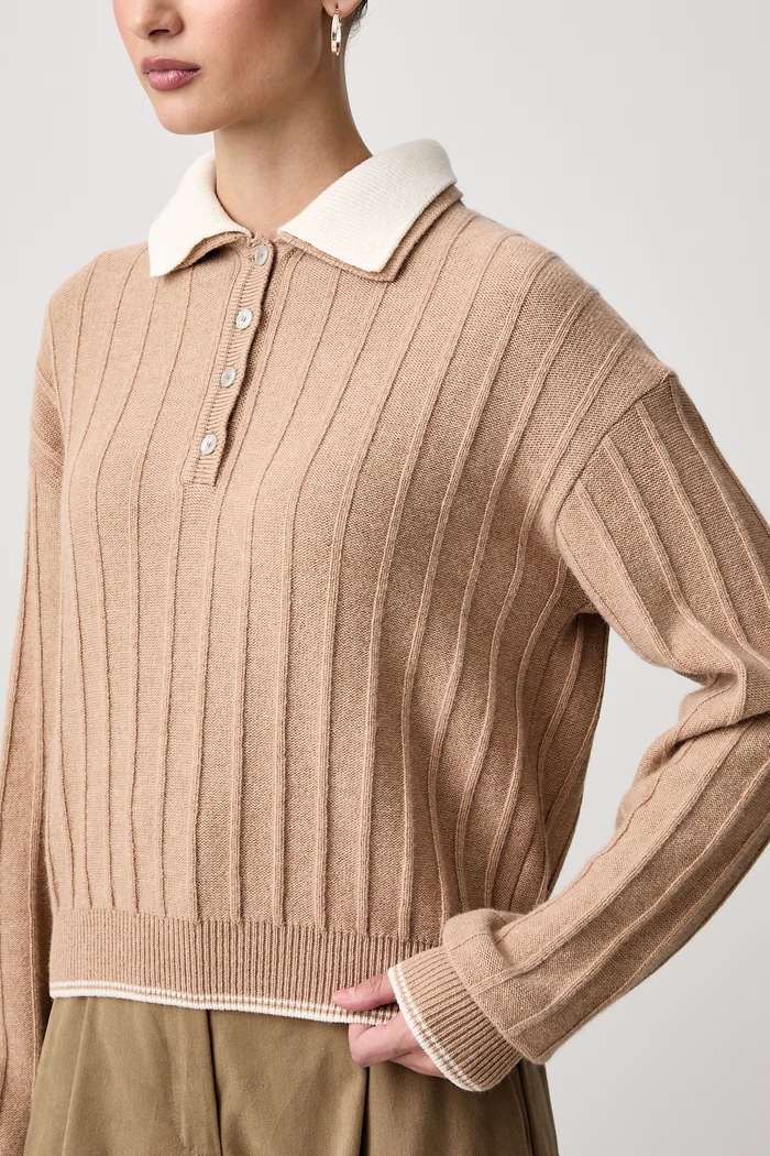 Sweter damski wełniany Paul&Shark 16351103 beżowy
