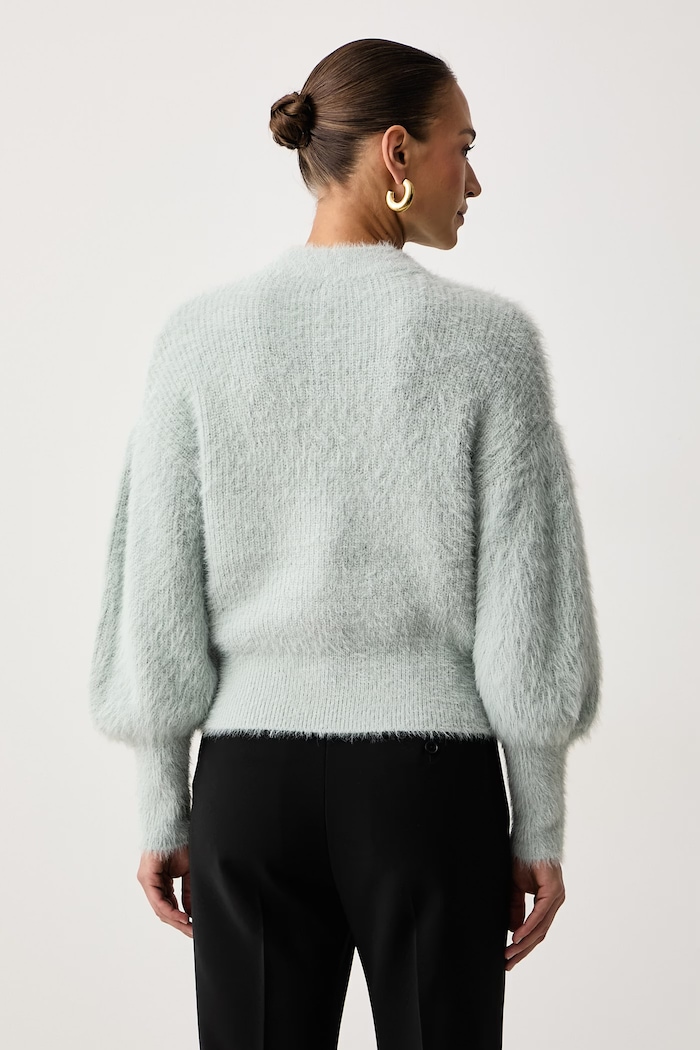 Odzież Guess Sweter damski KEYLA W6BR80.Z1839 turkusowy