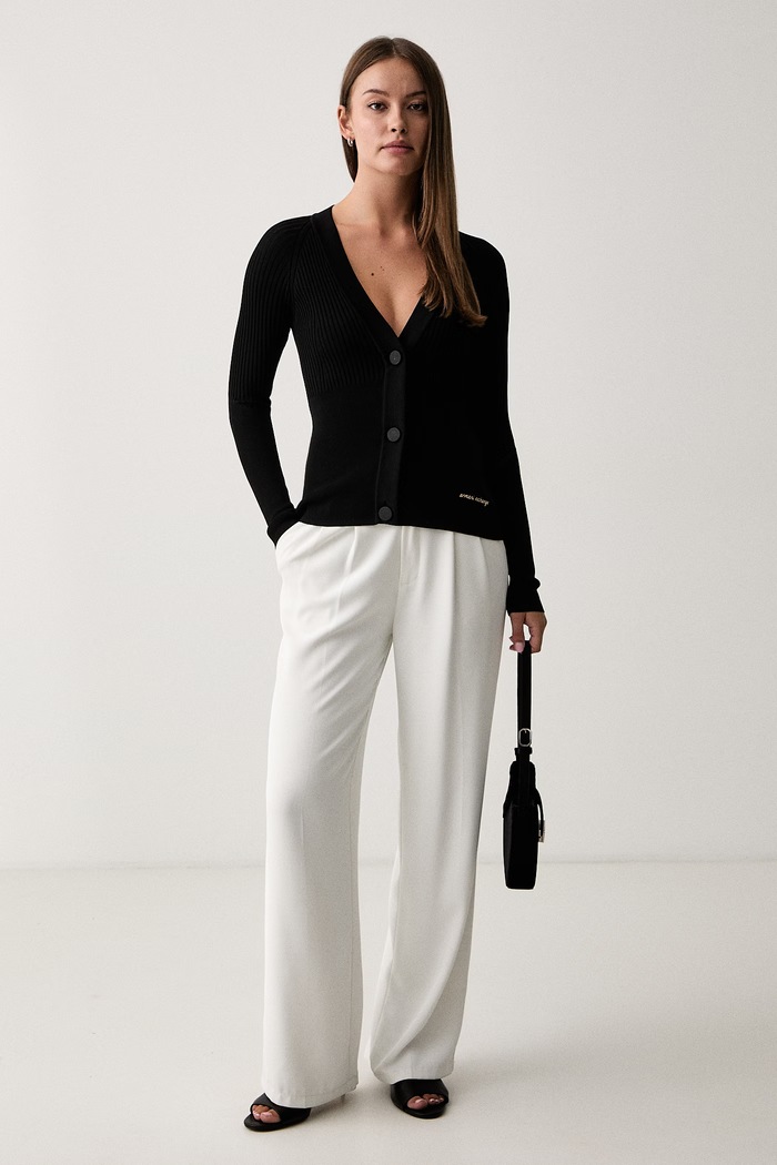 Armani Exchange кардиган для женщин с вискозой XW002871.AF10352 чёрный AW26