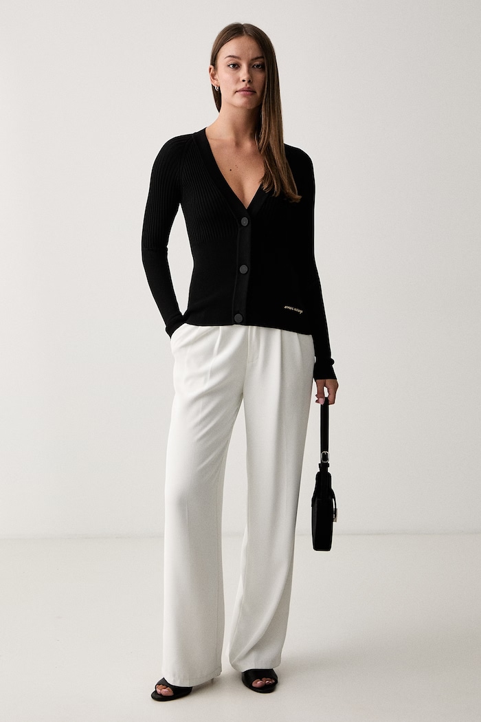 Armani Exchange кардиган для женщин с вискозой XW002871.AF10352 чёрный AW26