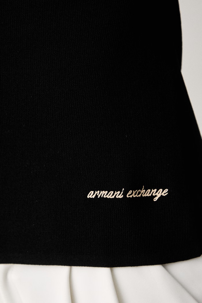 Armani Exchange кардиган для женщин с вискозой XW002871.AF10352 чёрный