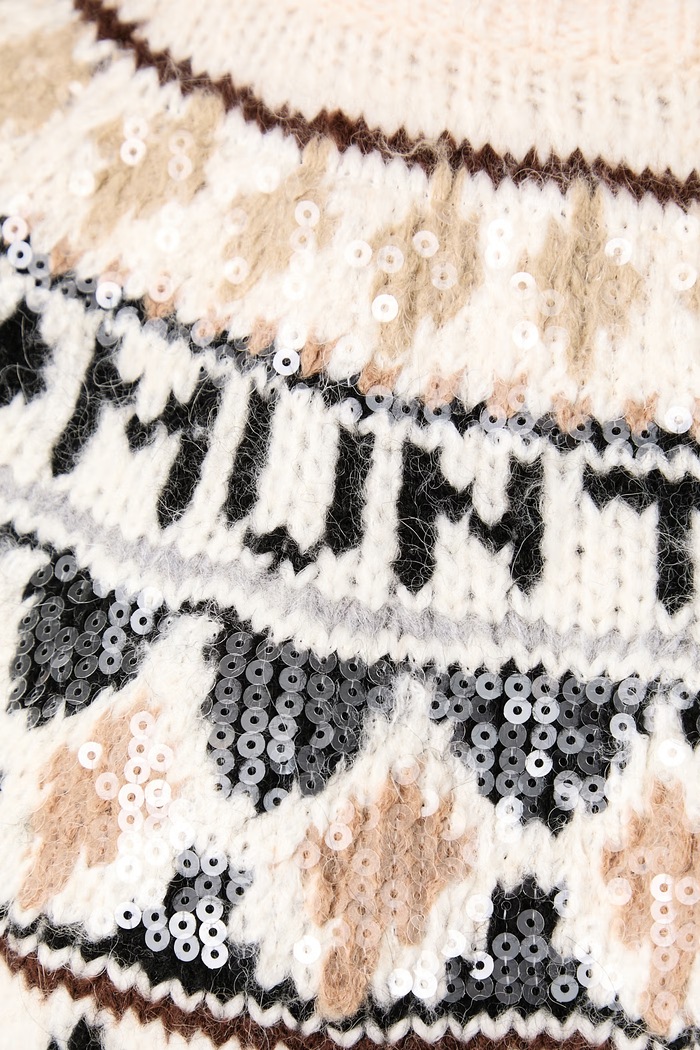 Sweter damski z dodatkiem wełny VAFFIE MUNTHE beżowy 263161326374
