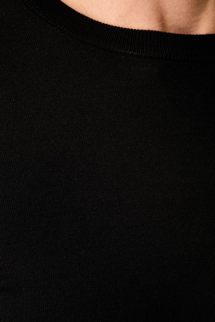 Trussardi sweter damski z wiskozą M7356001241N czarny