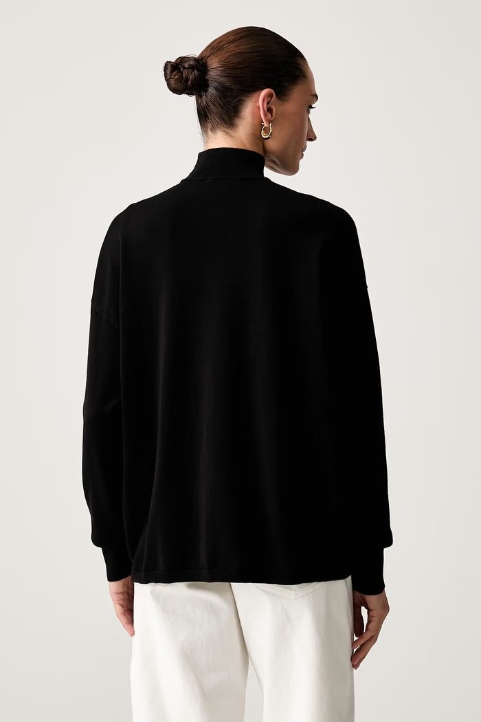 Odzież Trussardi sweter damski z wiskozą M7336001123N czarny