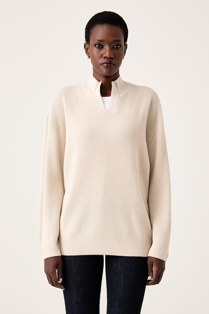 Trussardi Sweter damski z wełną beżowy M0186001265N