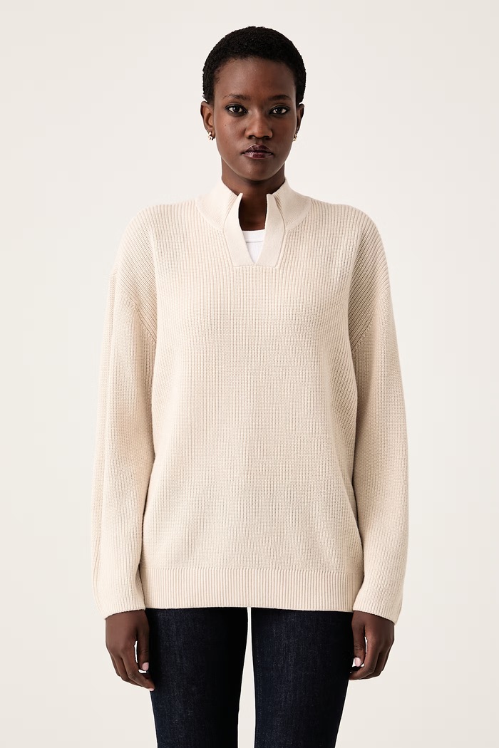 Trussardi Sweter damski z wełną beżowy M0186001265N