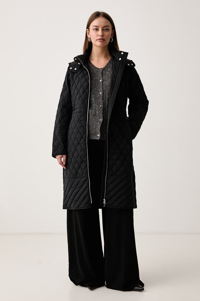 Trussardi Kamizelka damska z dodatkiem jedwabiu M0416001290N szary AW26