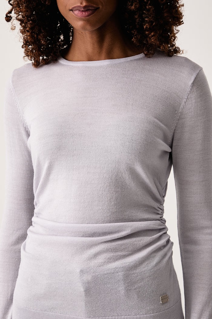 Πουλόβερ γυναικείο μάλλινο Trussardi M0196001266N γκρί