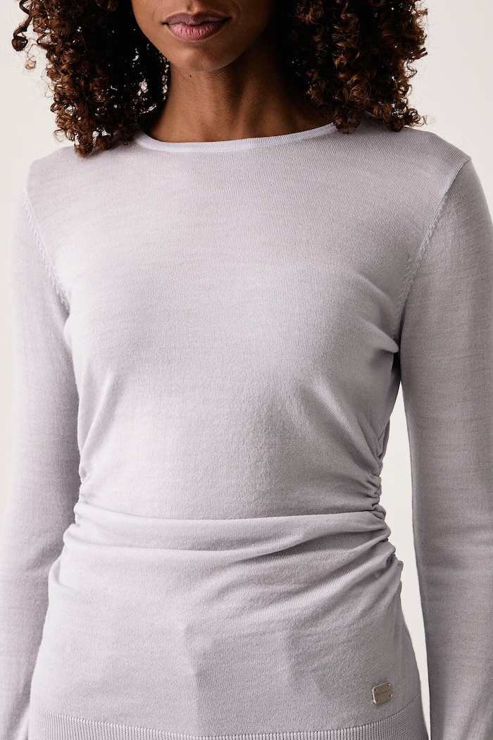 Πουλόβερ γυναικείο μάλλινο Trussardi M0196001266N γκρί