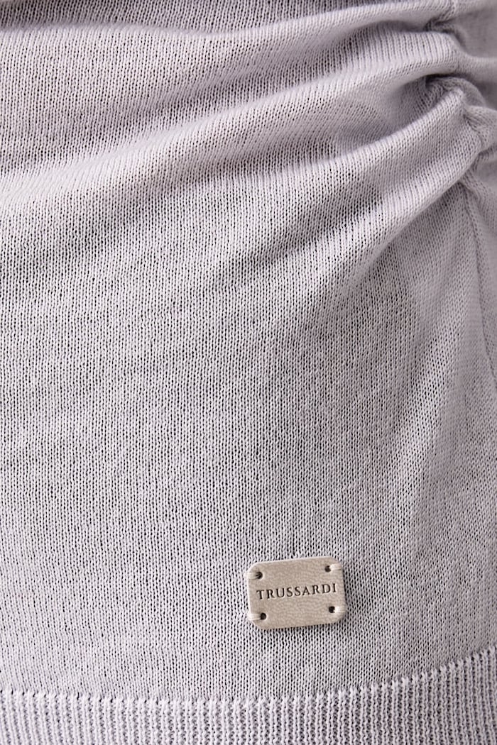 Πουλόβερ γυναικείο μάλλινο Trussardi γκρί M0196001266N