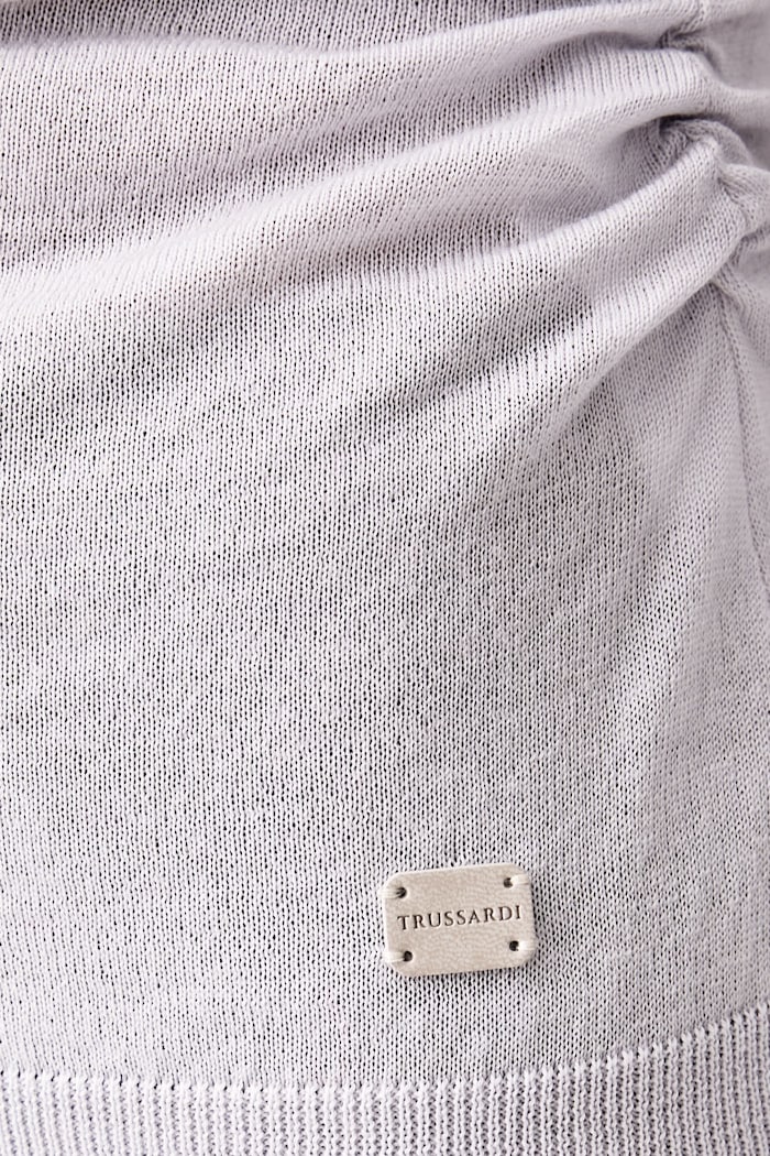 Sweter damski wełniany Trussardi szary M0196001266N