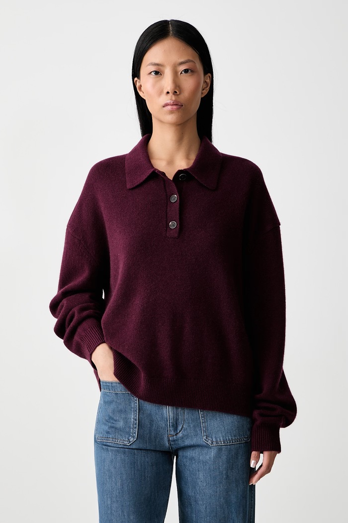 Anine Bing LEE sweater cashmere Women's maroon A.09.12289.BGN28
