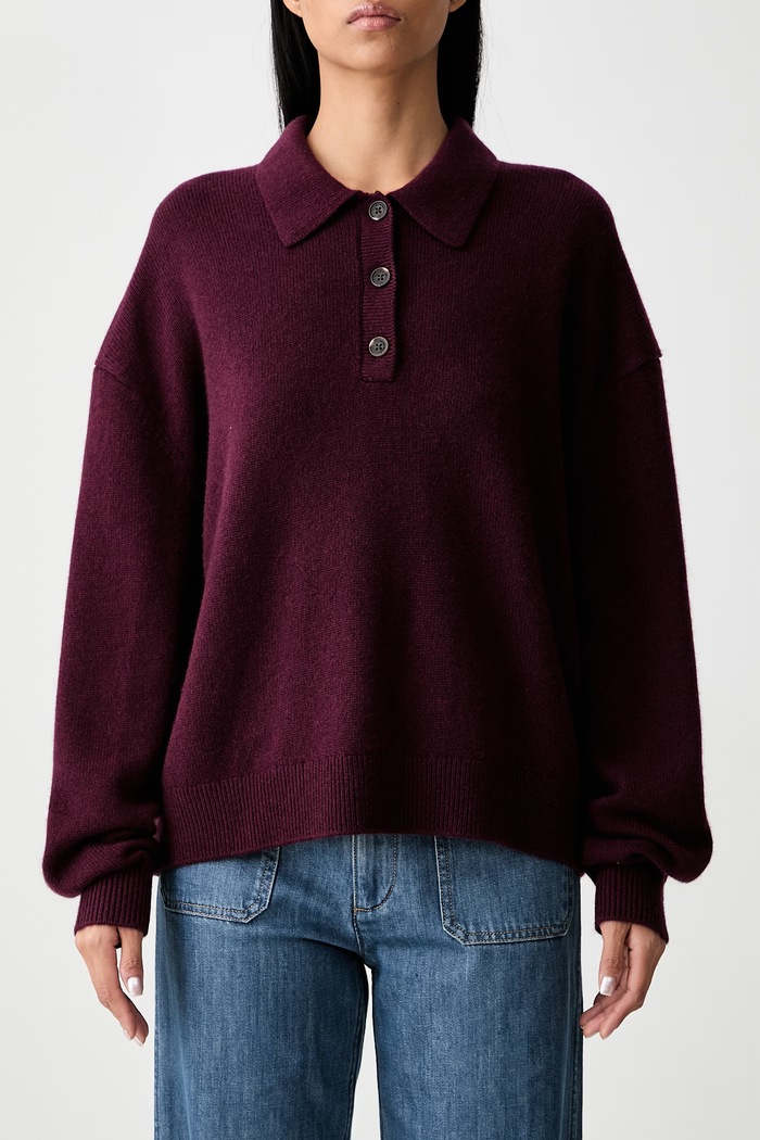 Anine Bing LEE sweater cashmere Women's A.09.12289.BGN28 maroon