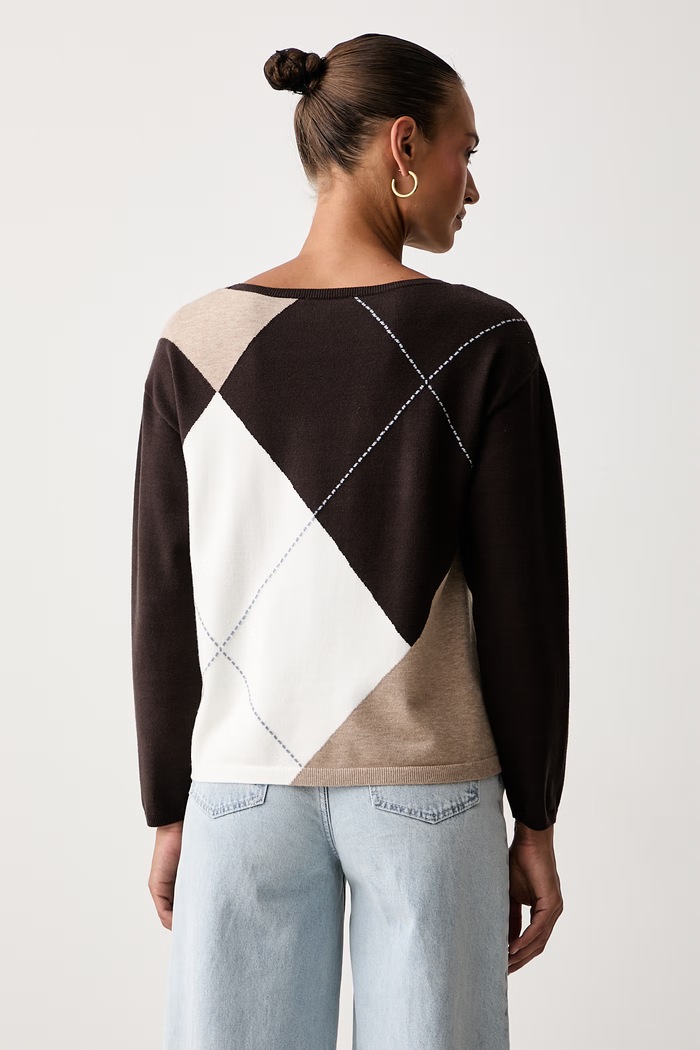 Odzież Joseph Ribkoff sweter damski z wiskozą 263948 brązowy